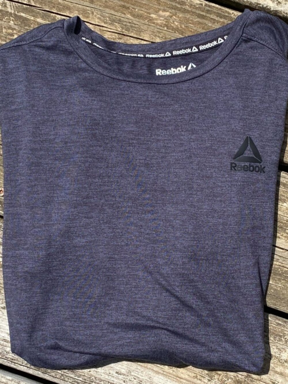 Reebok Mens Dark Gray Long Sleeve Delta Core Performance Training Shirt Sz Small